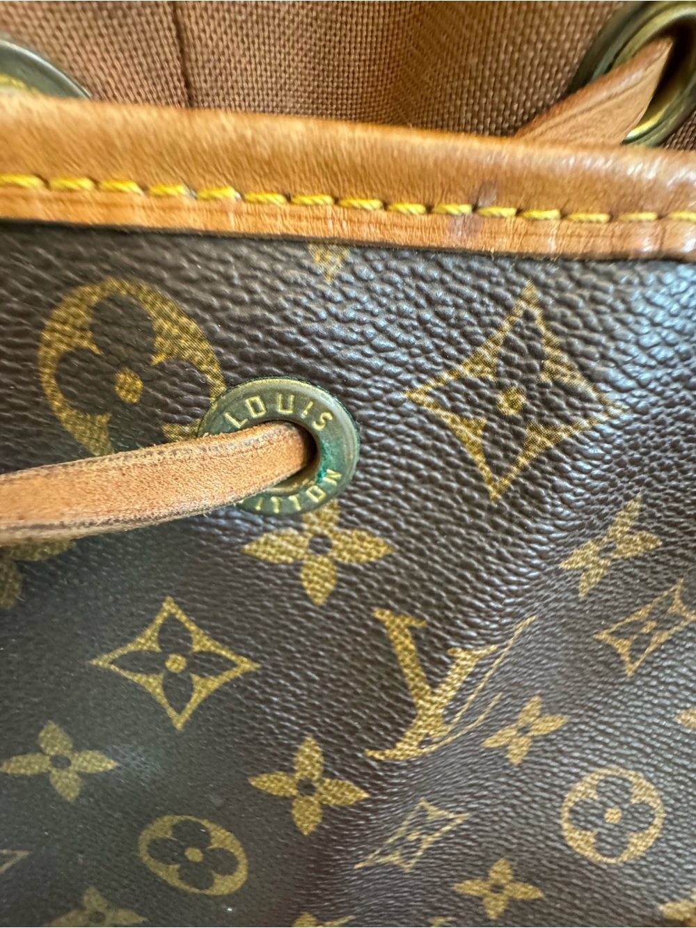 Vintage Louis Vuitton Monogram Montsouris GM Backpack-Auth. LV Drawstring- COA - Picture 12 of 16